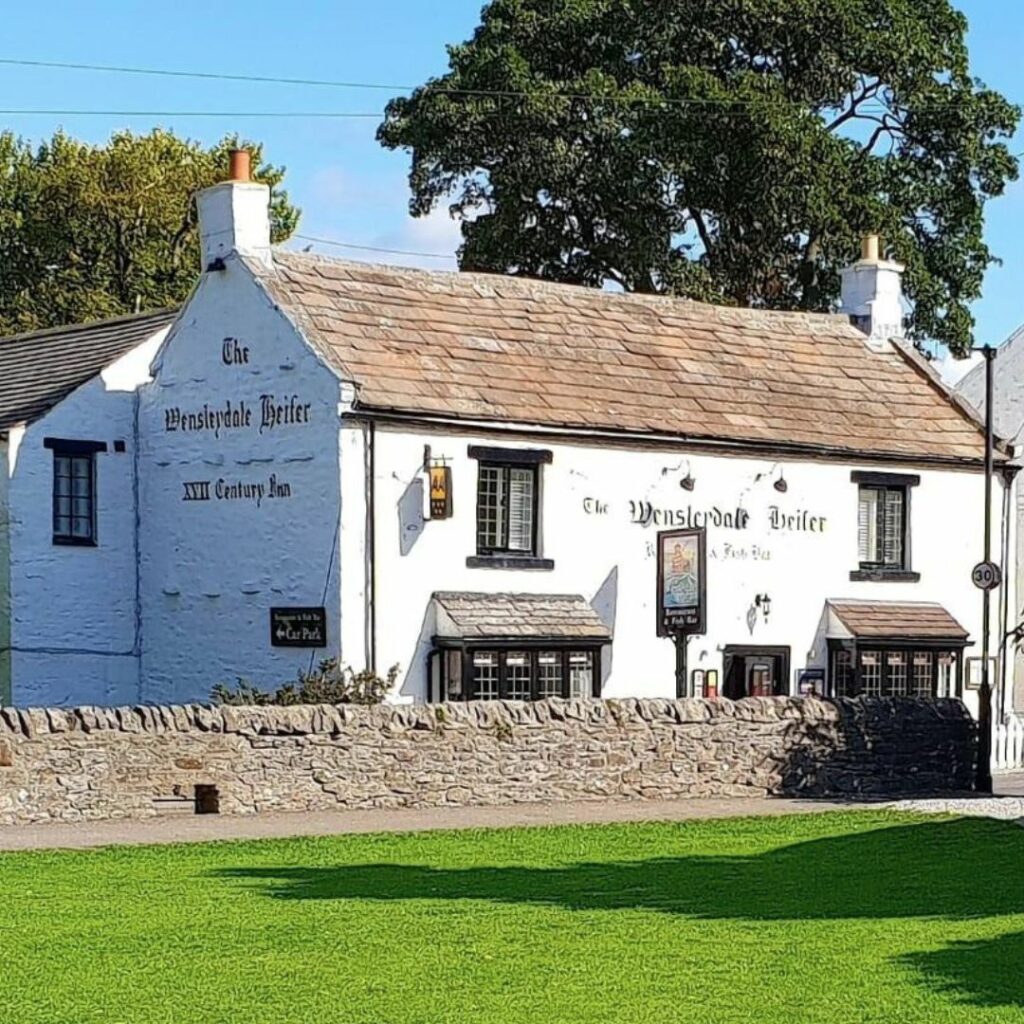 Competition prize featuring Lucy Pittaway artwork and a luxury stay at the Wensleydale Heifer in Yorkshire