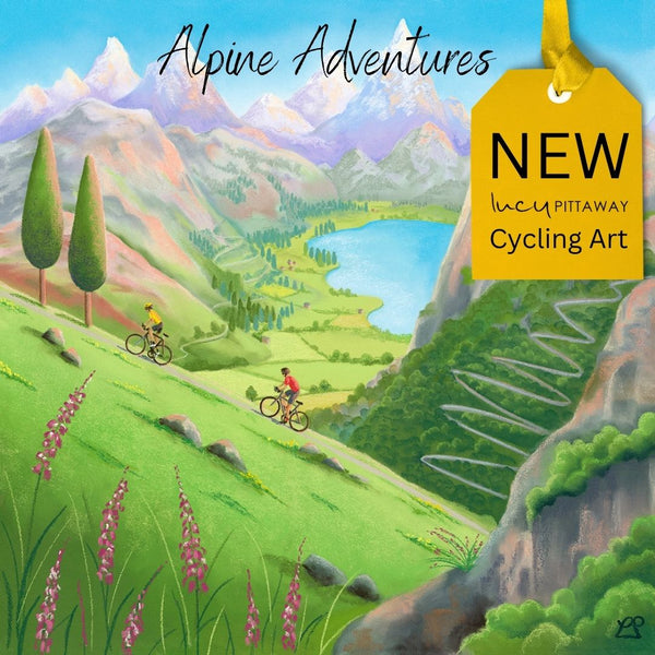 New Mountain Artwork : Alpine Adventures by Lucy Pittaway