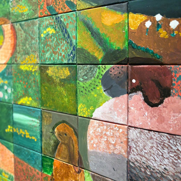 Big Military Children Mosaic on Display