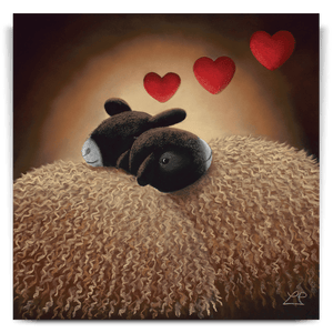 Hearts and Hugs 30" Unframed Canvas
