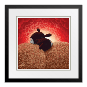 The Hug 26" Framed in Black