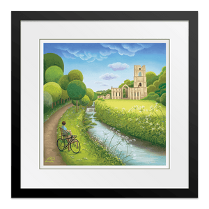 A Moment of Reflection 26" Framed in Black