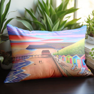 Sunrise Stroll by the Sea - Cushion