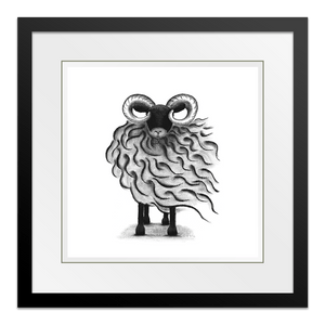 Bernie 10" Framed in Web Black