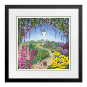 Strolling Home 26" Framed in Black