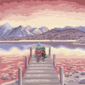 A Pawfect Place By The Water - Cross Stitch