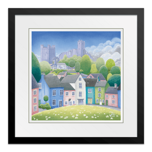 Castle in the Clouds 10" Framed in Web Black