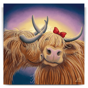 Me and Moo 22" Unframed Canvas