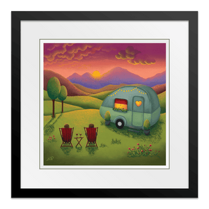 Our Happy Place 26" Framed in Black