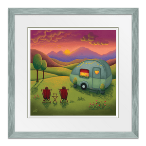 Our Happy Place 15" Framed in Dove Grey