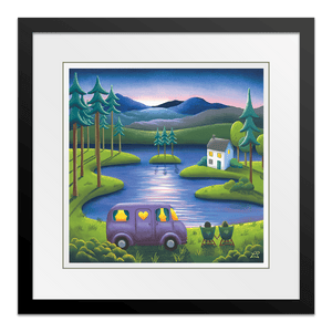 A Little Piece of Paradise 26" Framed in Black
