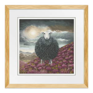 Herdy Soul 10" Framed in Web Oak