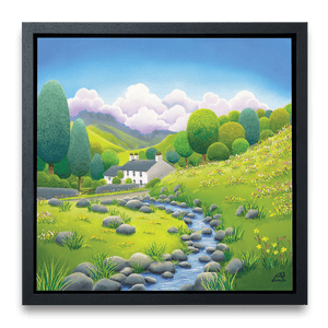 Blea Tarn House 40" Canvas Framed in Black