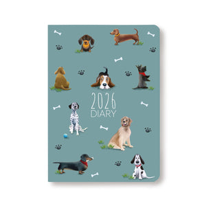 2026 A5 Diary Dog Pattern