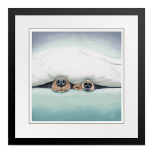 Duvet Day 26" Framed in Black