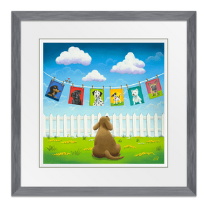 Online Dating 26" Framed in Slate Grey