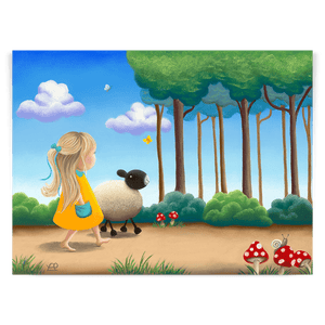 By Your Side 24" x 18" Unframed Canvas