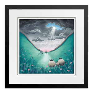 Tree of Hope 18" Framed in Web Black