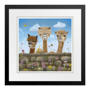 Besties 15" Framed in Web Black