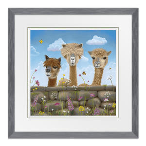 Besties 18" Framed in Slate
