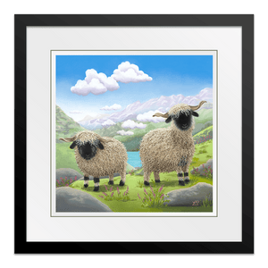Spag and Hetti 15" Framed in Web Black