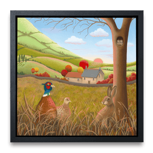 Enjoying the Good Life 30" Canvas Framed in Black