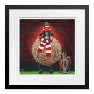 Ewe'll Never Walk Alone 18" Framed in Web Black