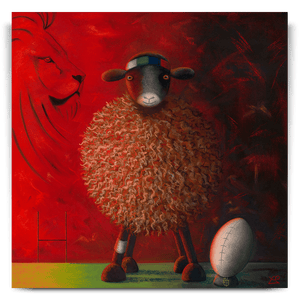 The Lions Ewe-Nite  30" Unframed Canvas