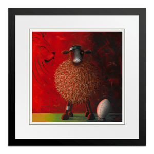 The Lions Ewe-Nite 10" Framed in Web Black