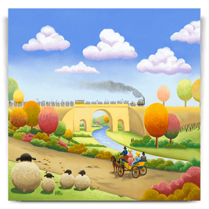 Railway 200 - 30" Unframed Canvas