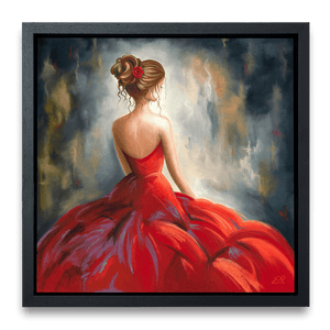 Liberty 40" Canvas Framed in Black