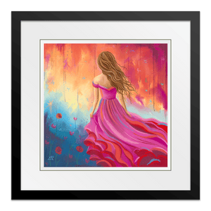 Passion 18" Framed in Web Black
