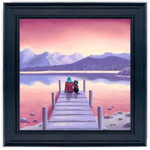 A Pawfect Place by the Water - Original Artwork