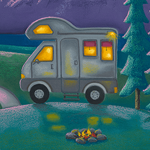 Home is Where You Park it - Original Artwork