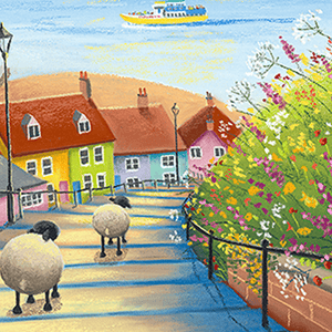 Woolly Wanderers in Whitby - Original Artwork