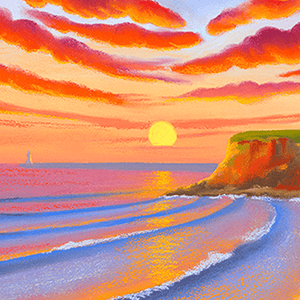 Tynemouth Sunrise - Original Artwork