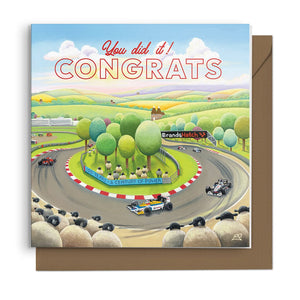 Brands Hatch - Congrats Greetings Card