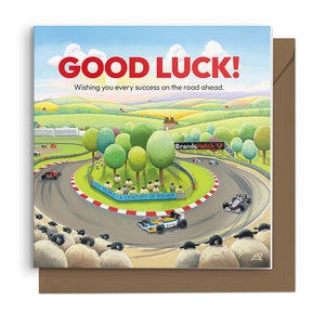 Brands Hatch - Good Luck Greetings Card