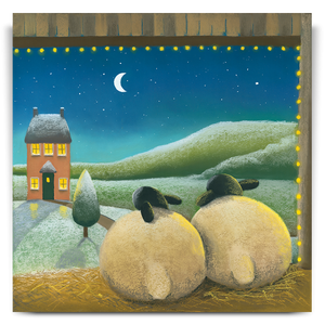 A Cosy Spot On A Starry Winter's Night - Original Artwork