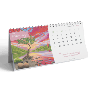 Lucy Pittaway 2027 Monthly Desk Calendar
