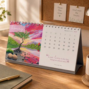 Lucy Pittaway 2027 Monthly Desk Calendar