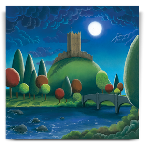 Moonlight on Richmond Castle