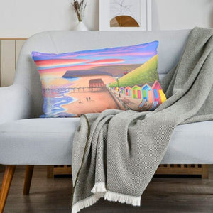 Sunrise Stroll by the Sea - Cushion