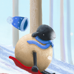 Jingle Trails and Woolly Tails - Original Artwork