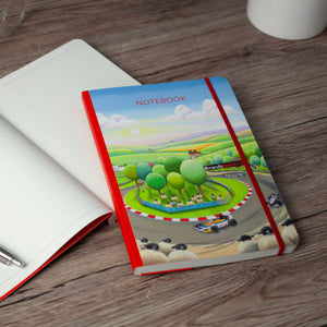 High-quality ivory lined pages inside Brands Hatch A5 notebook