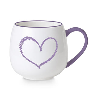Lilac Heart Mug