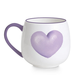 Lilac Heart Mug