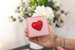 Pink & Red Heart Coaster