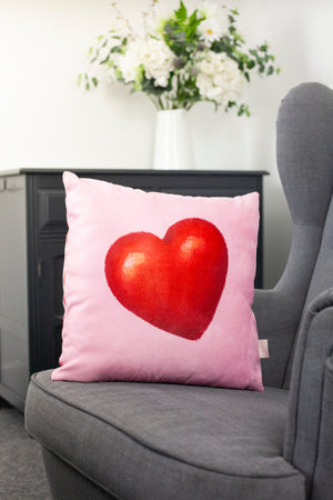 Pink & Red Hearts - Cushion