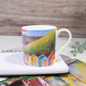 Sunrise Stroll by the Sea - Fine Bone China Mug